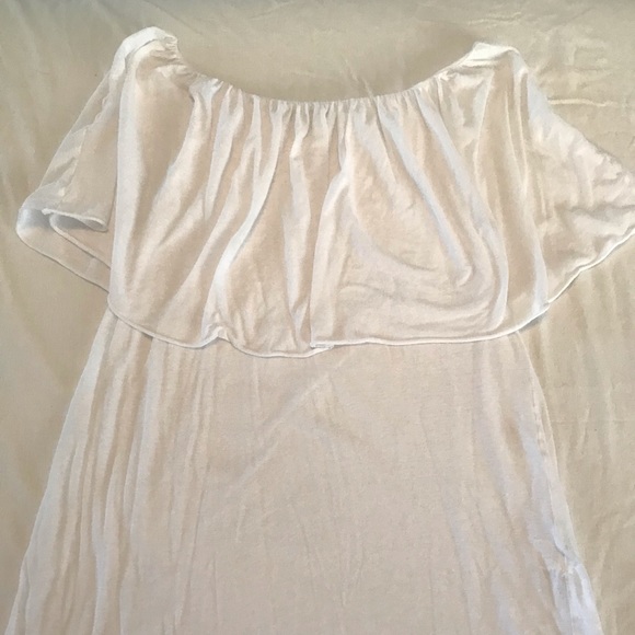 White Ruffled Tee - Picture 1 of 4